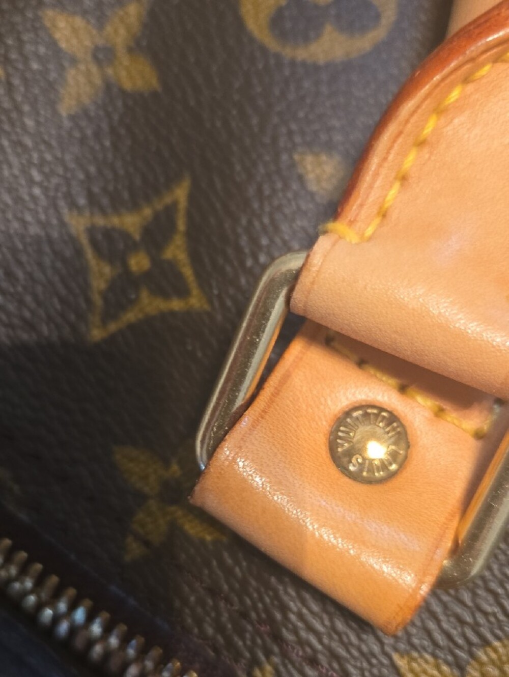 Louis Vuitton Monogram Canvas Duffel Keepall 60 with Vachetta Trim - Picture 10 of 14